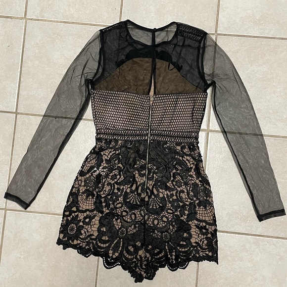 BLITHE LOS ANGELES BLACK LACE ROMPER - Picture 3 of 5